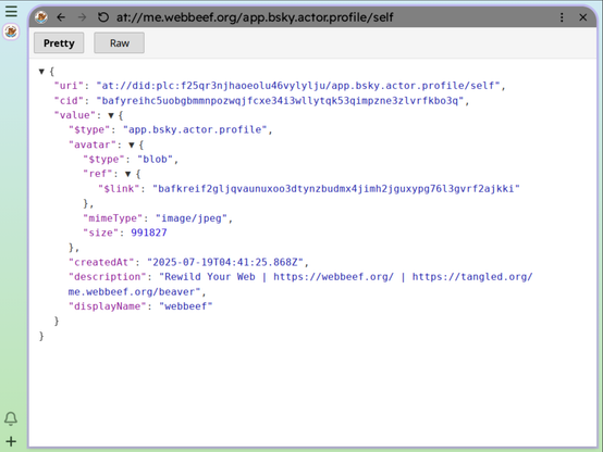 top level load of an at:// uri