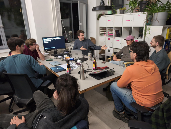 Frank giving a talk about Legibility, Readability, and Usability. 