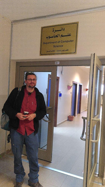 Photo of Rainer Rehak in the university