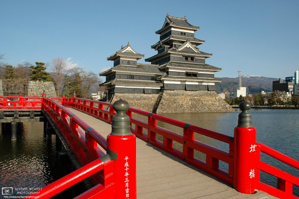 Matsumoto Castle in Matsumoto City, Nagano Prefecture, Japan.