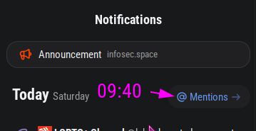 the mentions item is now only a link, no longer a checkbox