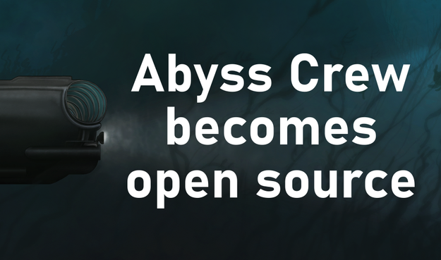 Visuel avec écrit "Abyss Crew becomes open source"