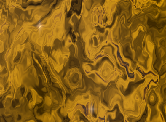 An audio visualization based on sin waves and a gold motif