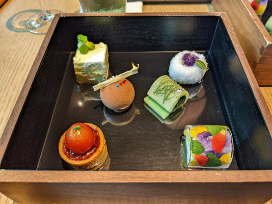 Afternoon tea delights at Aman Kyoto.