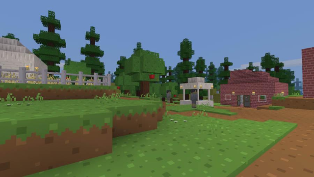 A cozy village at a forest.