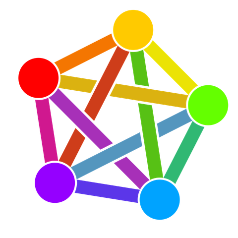 The colorful Fediverse-Logo
