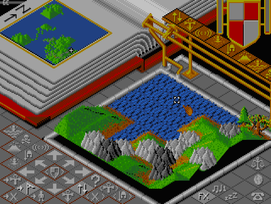 Populous for the IBM-PC running on PC-DOS 5.02