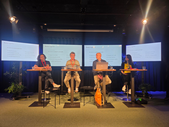 Panel with Björn Staschen, Elena Rossini, Michael Foster, Sherif Elsayided-Ali and Ian Forrester