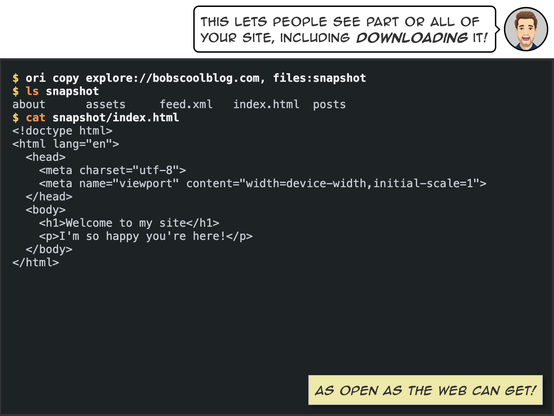 This lets people see part or all of your site, including downloading it!