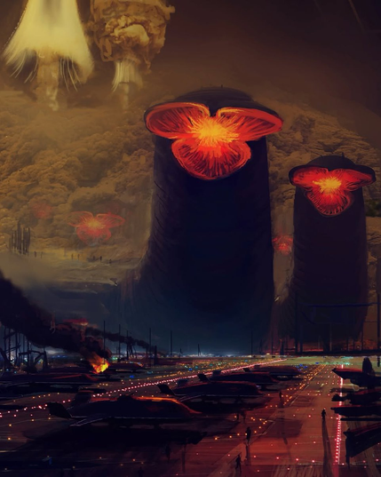 Arwork for Dune by Illustrator and concept artist Alex Jay Brady.