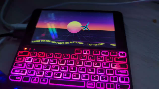 A simple cairo demo app running on wayland on the A64 based Pocket P.C.