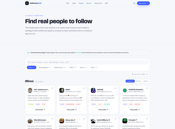 new fediverse.info redesign