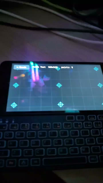 Demonstrating touch screen operation of the Pocket P.C.