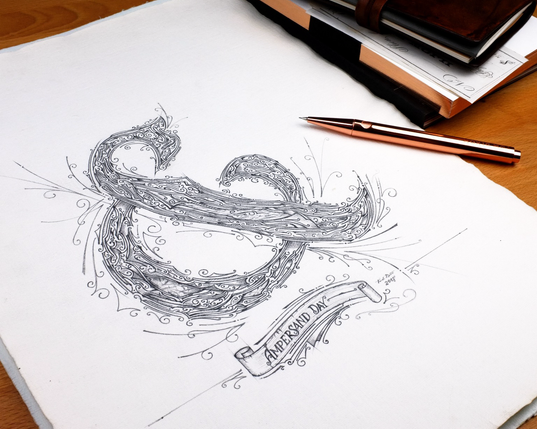 Ampersand / & / - Hand lettering, Tomasz Biernat