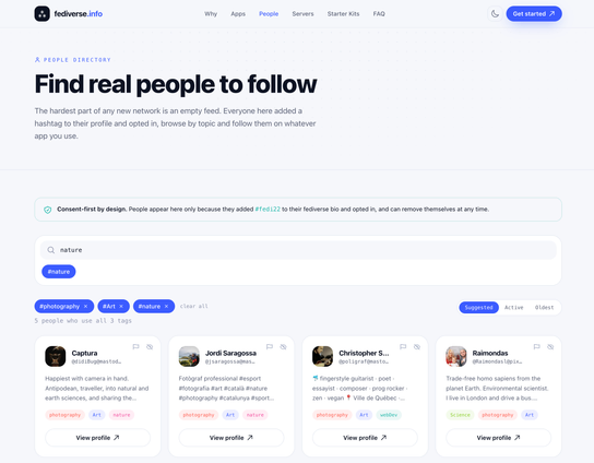 New Fediverse.info people directory