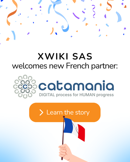 
XWIKI SAS
welcomes new French partner:
Catamania