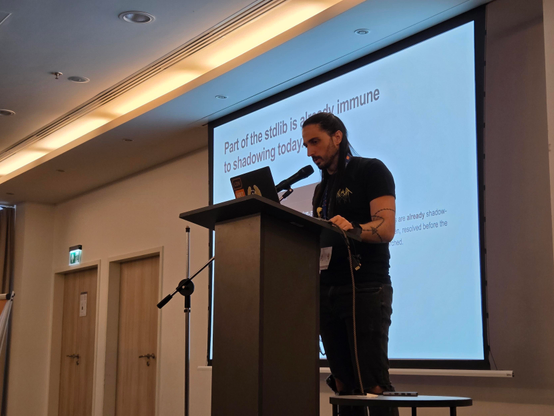 Pablo presenting