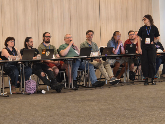 Larry Hastings asking a question. 