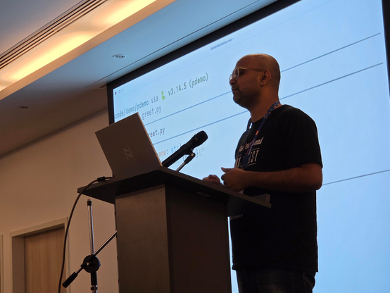 Kushal presenting. 