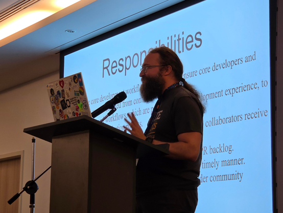 Petr presenting. 