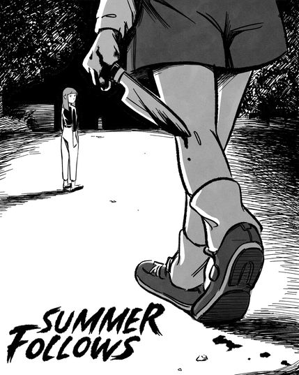 ホラー映画のポスターのような絵