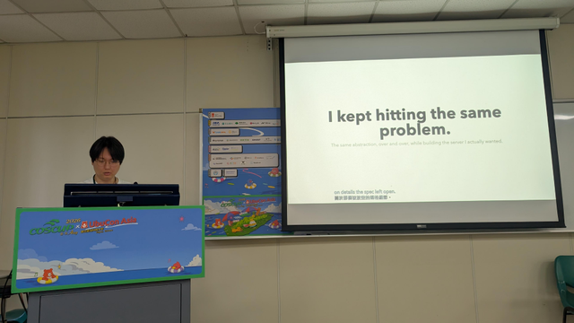 presenter and slideshow