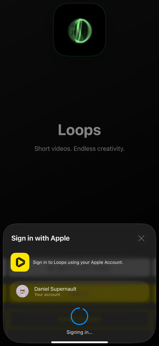 Loops mobile app
