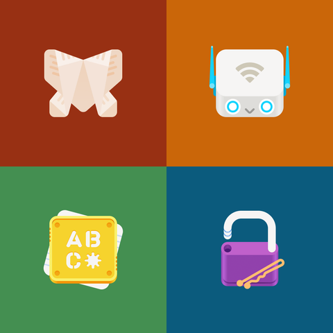 4 app icons in a coloured grid. See the previous posts in this thread for detailed descriptions.