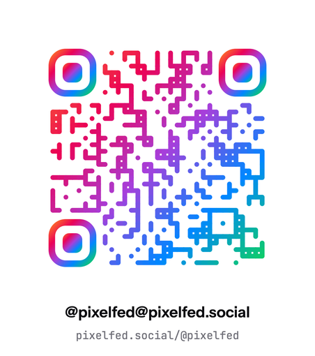 Pixelfed webUI profile QR code