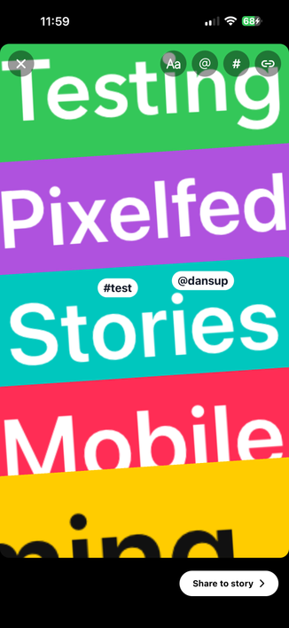 Pixelfed Story Composer