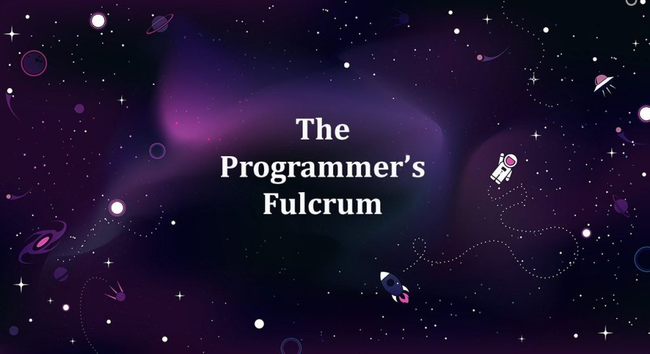 Header illustration with text over dark background of stars, spaceship, and astronaut.