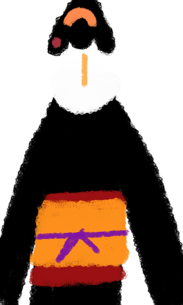 Fluffy pastel painting of a Japanese geisha/geiko/geigi woman in MediBang Paint.