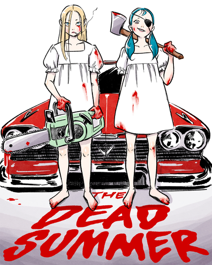 A concept illustration featuring characters from my original manga POPPY.