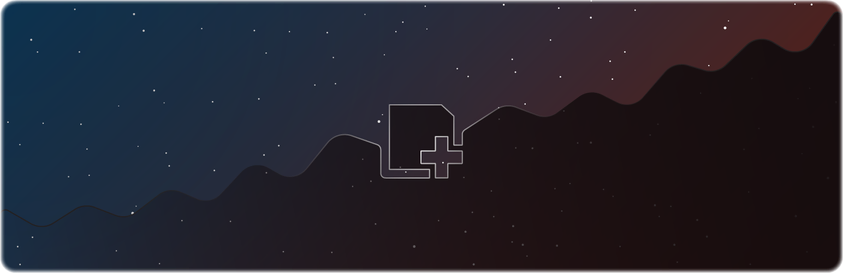 The SEO Framework banner slightly resembles an rising graph and the outline of a new page.